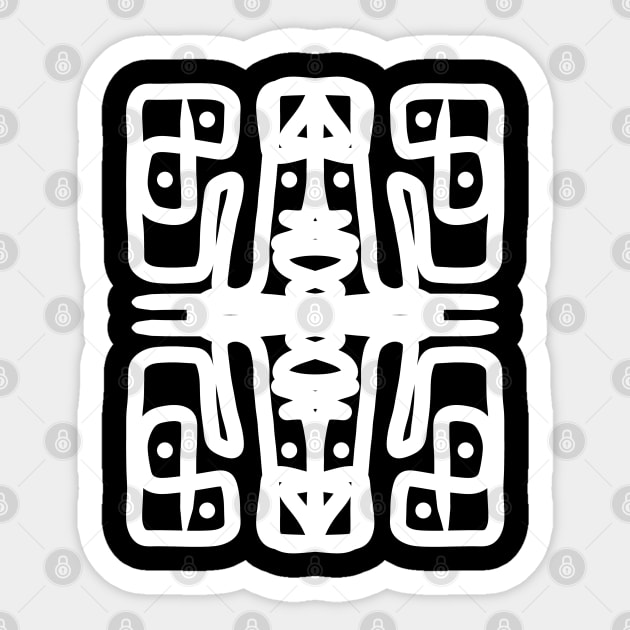 Lines Art 13 Sticker by Megadorim
